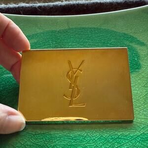Yves Saint Laurent Vintage Gold Compact Mirror